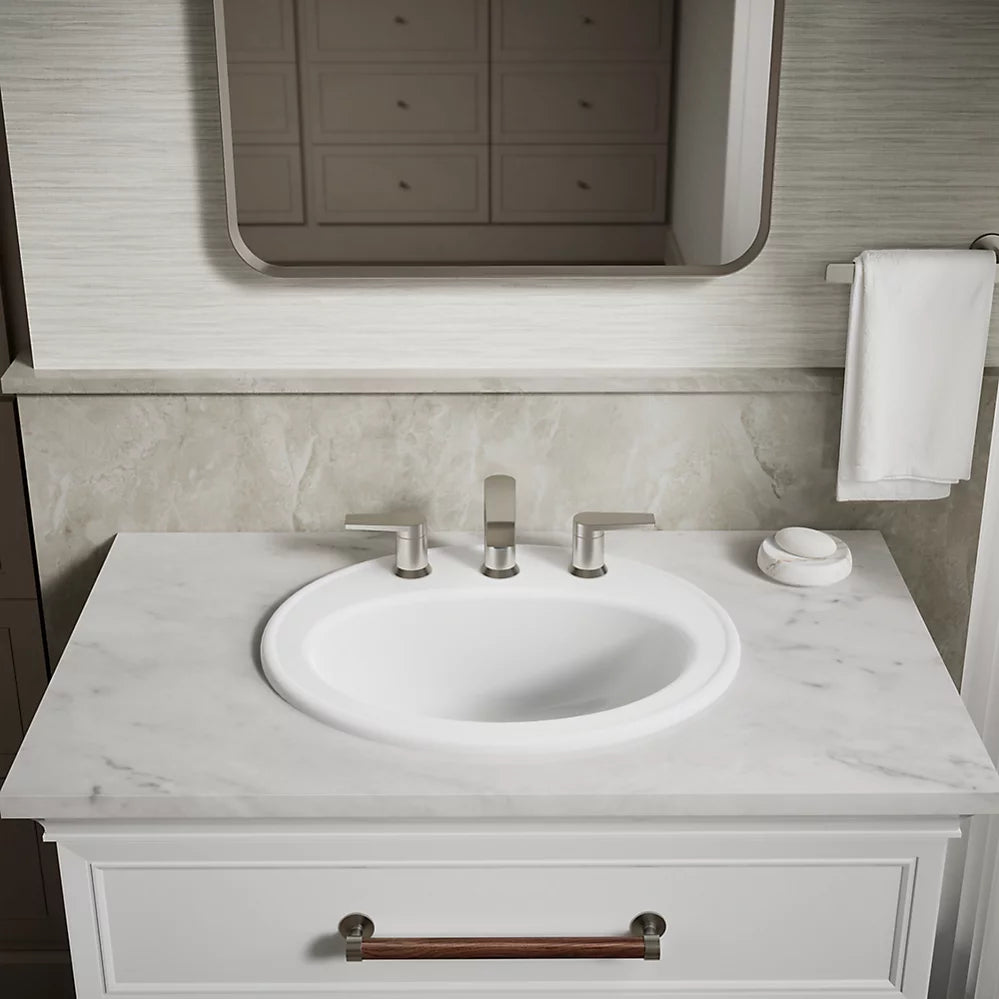 Kohler 20-1/4" oval drop-in bathroom sink