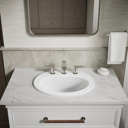 Kohler 20-1/4" oval drop-in bathroom sink
