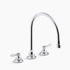 Kohler 1.5 gpm kitchen sink faucet with 9-5/16" gooseneck spout, aerated flow and lever handles