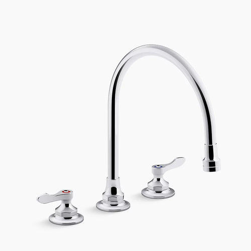 Kohler 1.5 gpm kitchen sink faucet with 9-5/16" gooseneck spout, aerated flow and lever handles