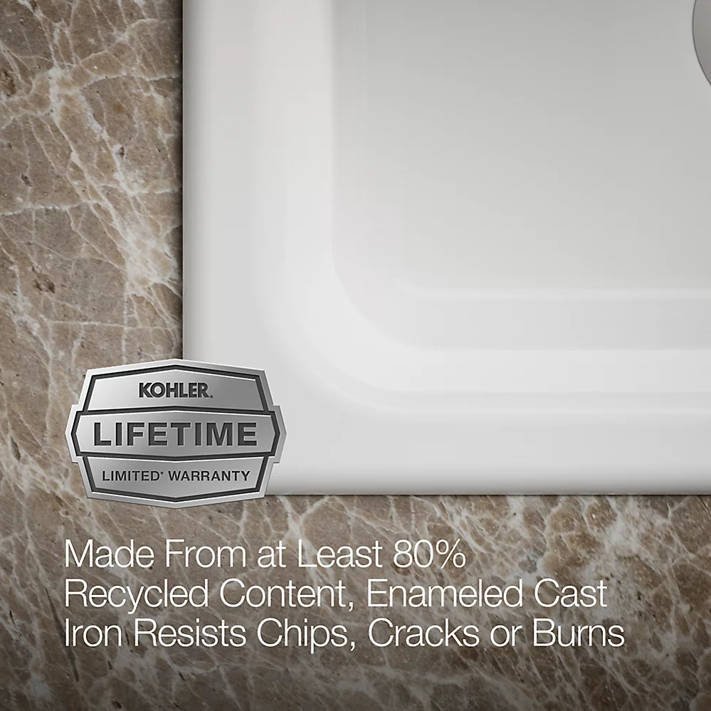 Kohler Mayfield™ 25" top-mount single-bowl kitchen sink