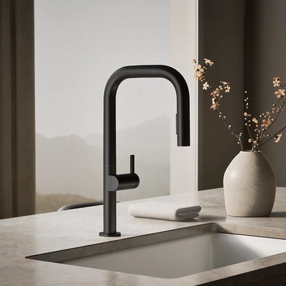 Kohler Components® Pull-down kitchen sink faucet with two-function sprayhead