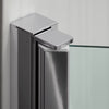 Kohler Bath screen, 56-15/16" x 32" W with 1/4" thick Crystal Clear glass and square corner