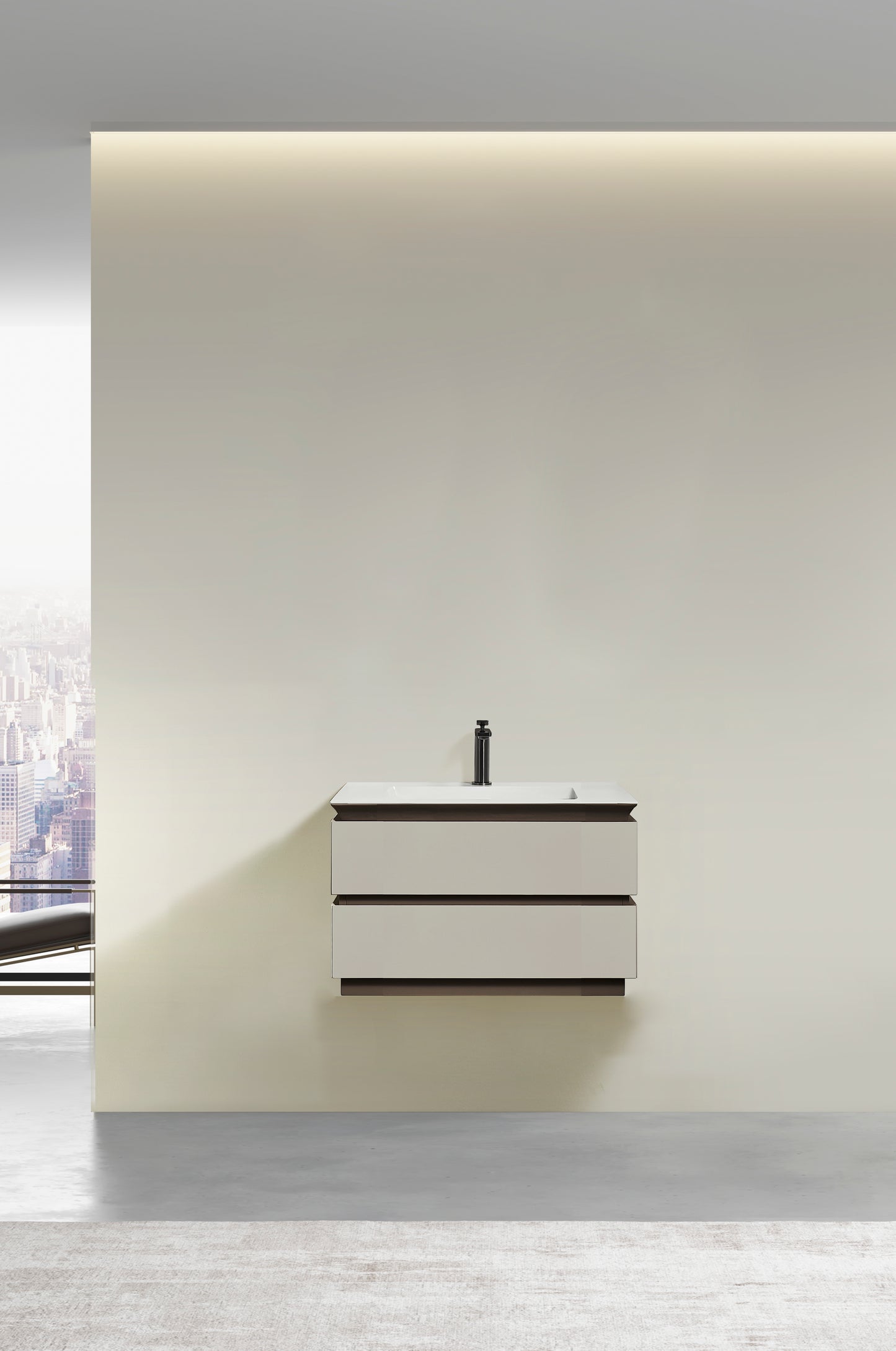 Velora Modern Wall-Mounted Bathroom Vanity – Minimalist Floating Design