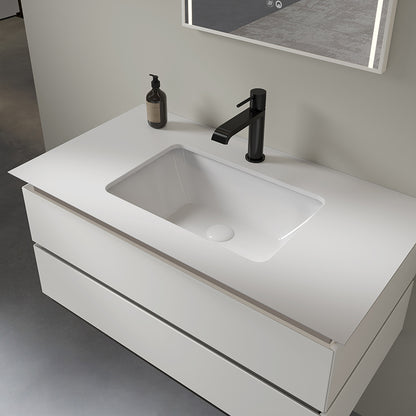 Velora Modern Wall-Mounted Bathroom Vanity – Minimalist Floating Design