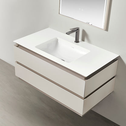 Velora Modern Wall-Mounted Bathroom Vanity – Minimalist Floating Design