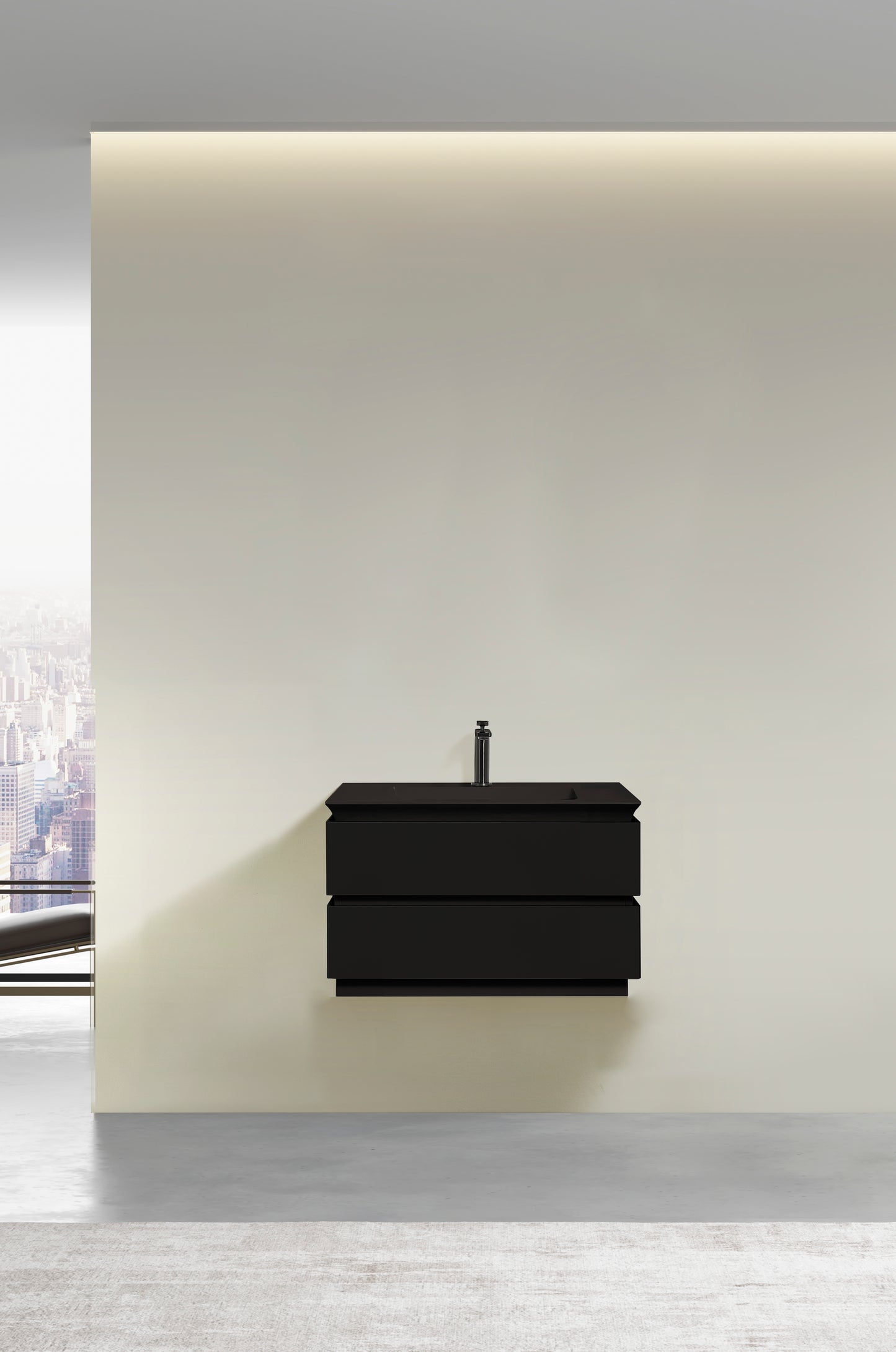 Velora Modern Wall-Mounted Bathroom Vanity – Minimalist Floating Design