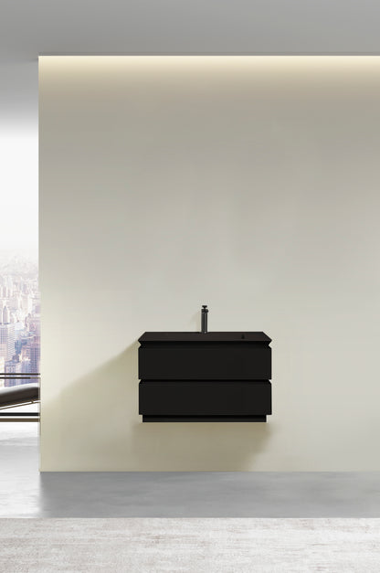 Velora Modern Wall-Mounted Bathroom Vanity – Minimalist Floating Design