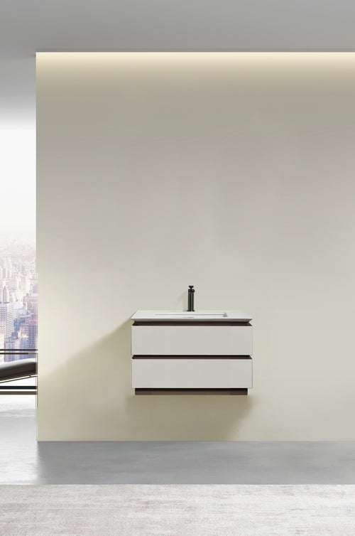 Velora Modern Wall-Mounted Bathroom Vanity – Minimalist Floating Design