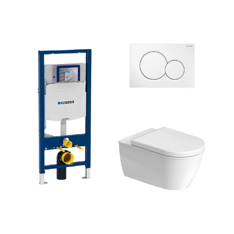 Geberit Sigma In-Wall System with Duravit Darling New Wall-Hung Toilet Package 254409