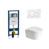 Geberit Sigma In-Wall System with Duravit Darling New Wall-Hung Toilet Package #254509