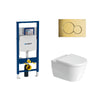 Geberit Sigma In-Wall System with Duravit Darling New Wall-Hung Toilet Package #254509