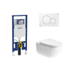 Geberit Sigma In-Wall System with Duravit Aurena Wall-Hung Toilet Package