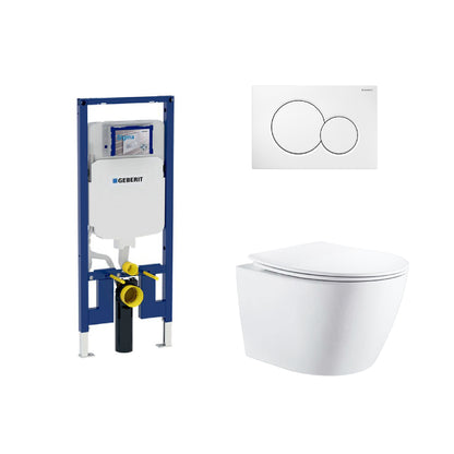 Kodaen Parma With Geberit Carrier Seat Wall-Hung Toilet System
