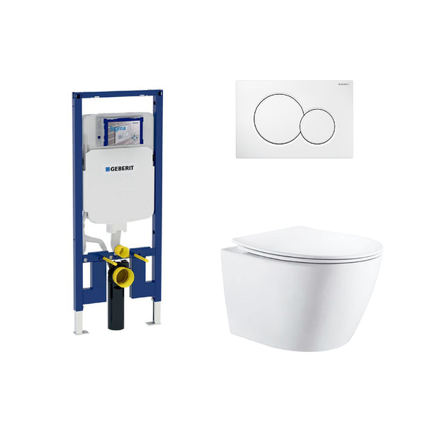 Kodaen Parma With Geberit Carrier Seat Wall-Hung Toilet System