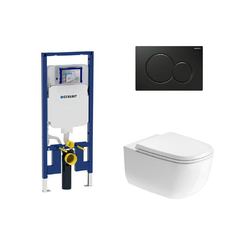 Geberit Sigma In-Wall System with Duravit Aurena Wall-Hung Toilet Package
