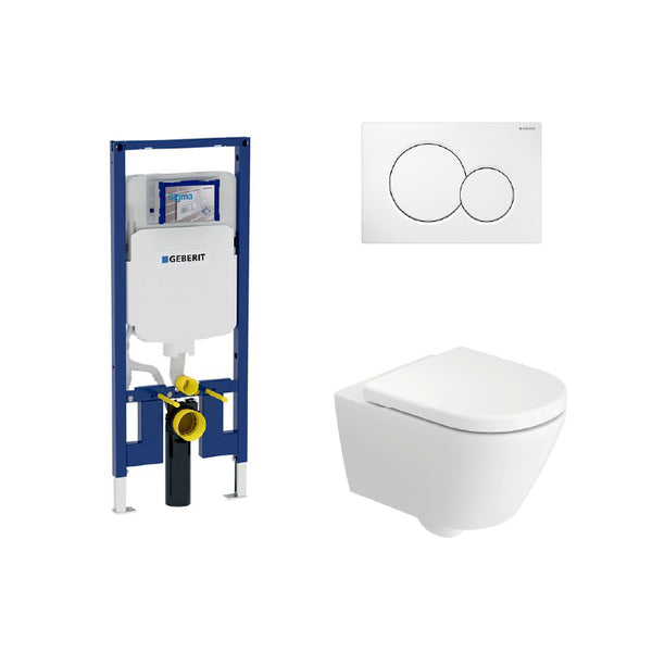 Duravit Geberit Sigma In-Wall System With D-code Package Wall-Hung Toilet