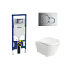 Geberit Sigma In-Wall System with Duravit D-code Wall-Hung Toilet Package
