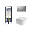 Geberit Sigma In-Wall System with Duravit Darling New Wall-Hung Toilet Package 254409