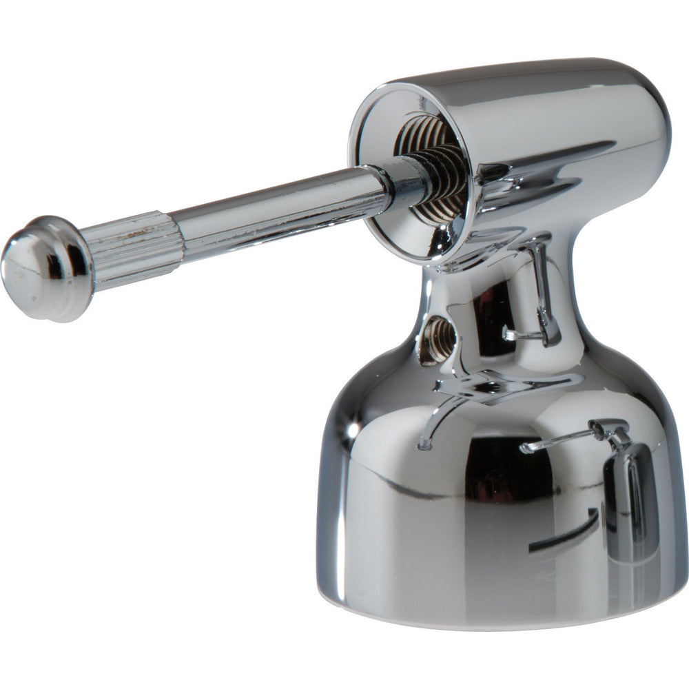 Small Bullet Lever Handle Bases (Pair), Less Accents - Chrome