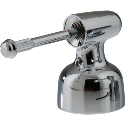 Small Bullet Lever Handle Bases (Pair), Less Accents - Chrome