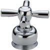 Neo Style Medium Cross Handle with Screw, Chrome - Chrome