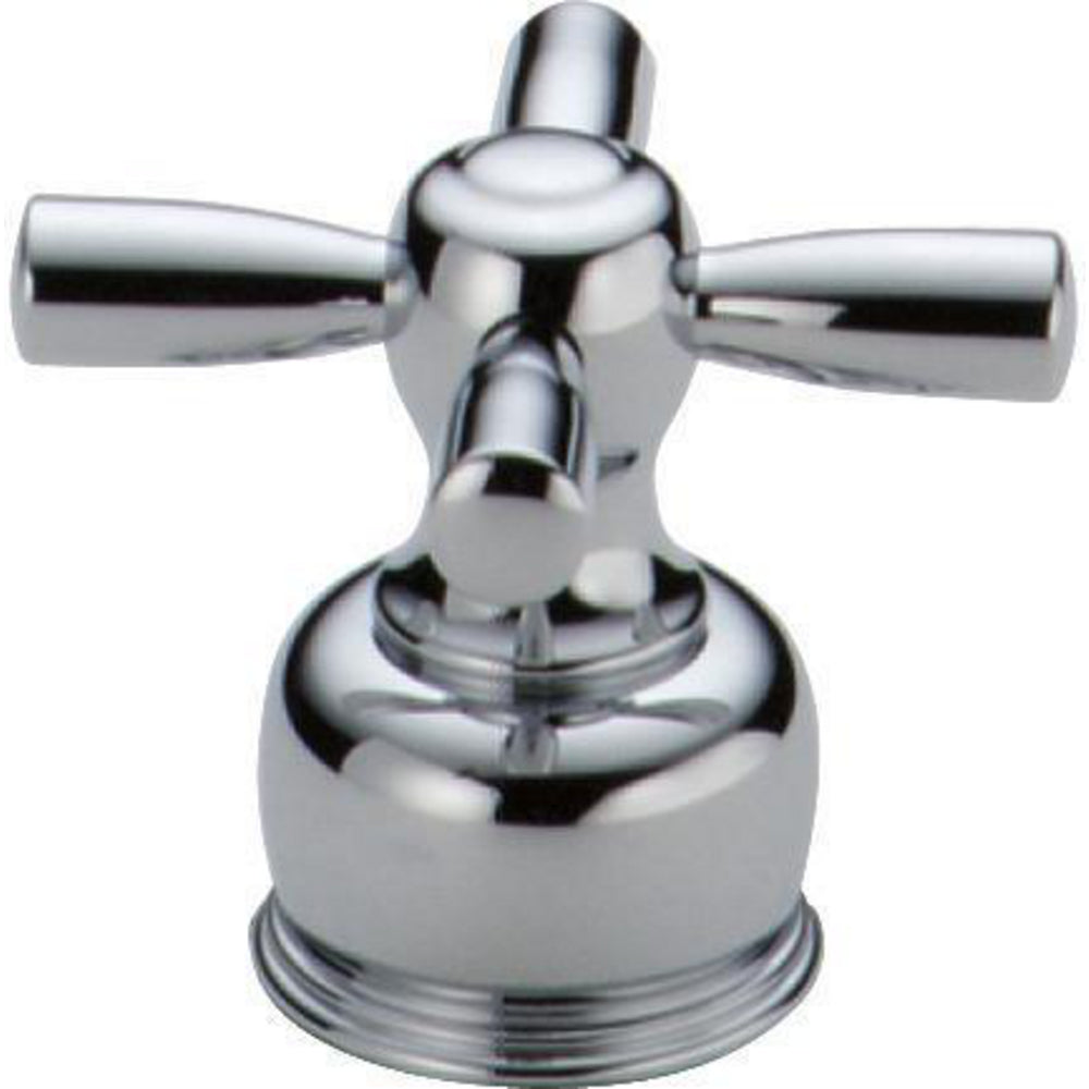 Neo Style Medium Cross Handle with Screw, Chrome - Chrome