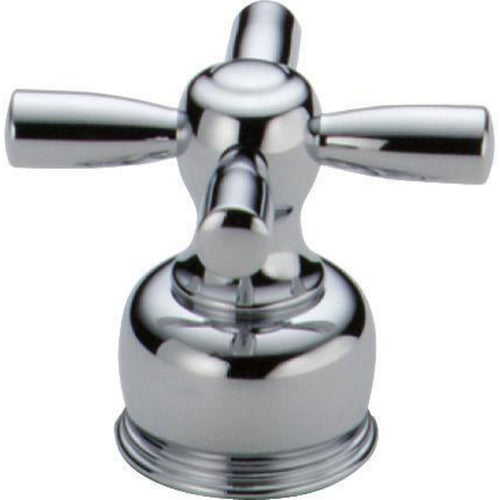 Neo Style Medium Cross Handle with Screw, Chrome - Chrome