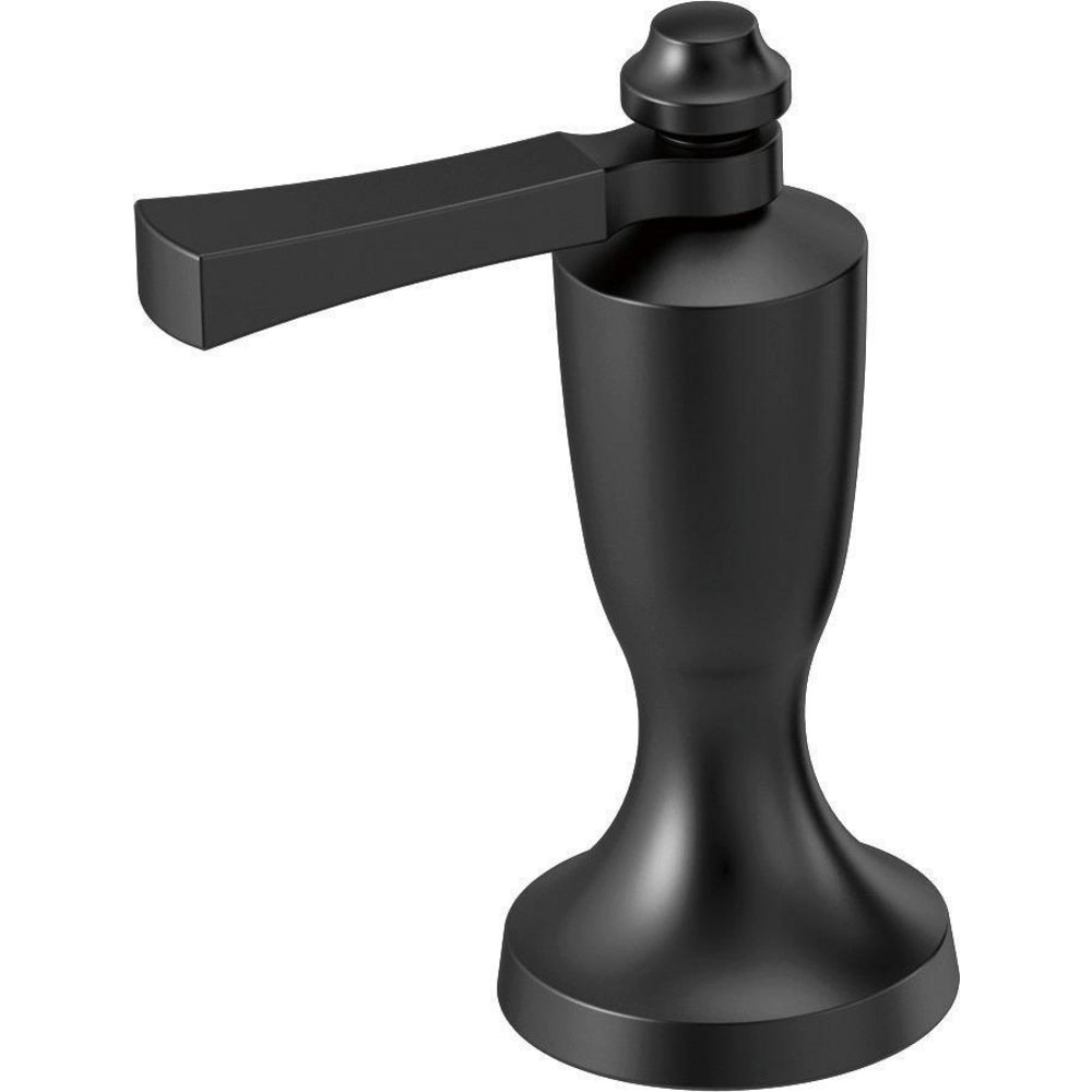 Dorval Wall Mount Tub Filler And Roman Tub Filler Lever Handle - Matte Black