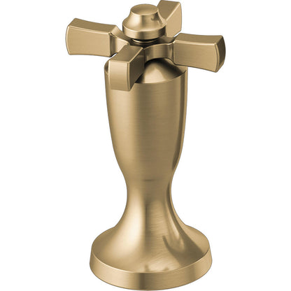 Dorval Wall Mount Tub Filler And Roman Tub Filler Cross Handle - Champagne Bronze