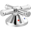 Broderick 3-HOLE Roman Tub Withhand Shower - Handle - Lumicoat Chrome