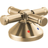 Broderick 3-HOLE Roman Tub Withhand Shower - Handle - Lumicoat Champagne Bronze