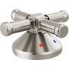 Broderick 3-HOLE Roman Tub Withhand Shower - Handle - Lumicoat Stainless