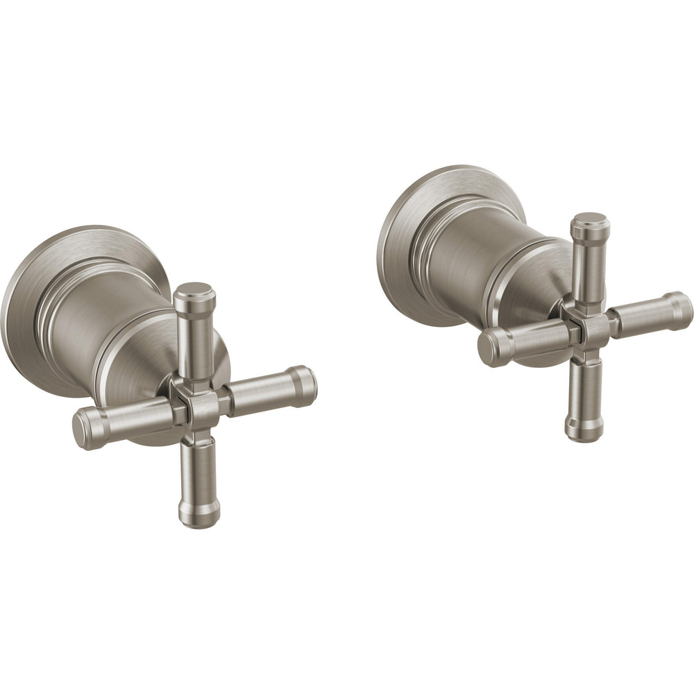 Broderick Wall Mount Tub Filler Handle Kit-cross - Lumicoat Stainless