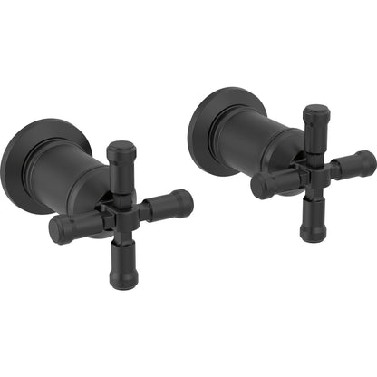 Broderick Wall Mount Bathroom Faucet Handle Kit-cr - Matte Black