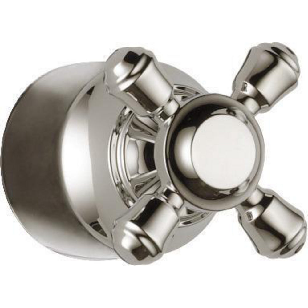 Cassidy Cross Bath Diverter / Transfer Valve Handle - Polished Nickel