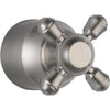 Cassidy Cross Bath Diverter / Transfer Valve Handle - Stainless Steel