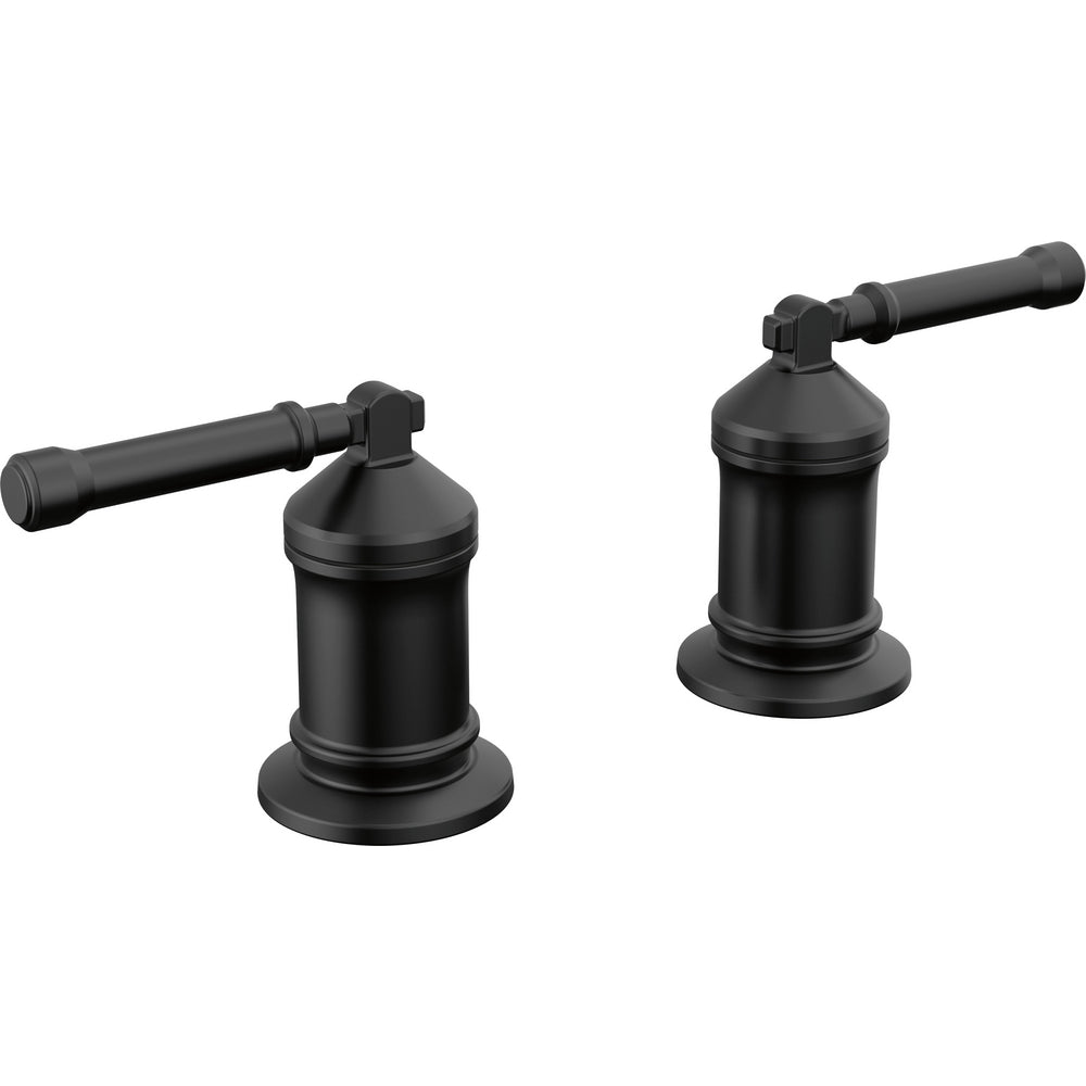 Broderick 2 Handle Roman Tub Handle Kit-lever - Matte Black
