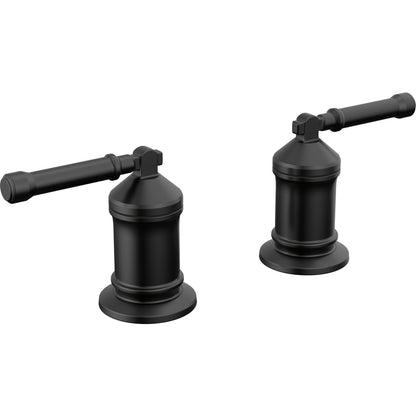 Broderick 2 Handle Roman Tub Handle Kit-lever - Matte Black