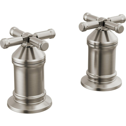Broderick 2 Handle Roman Tub Handle Kit-cross - Lumicoat Stainless