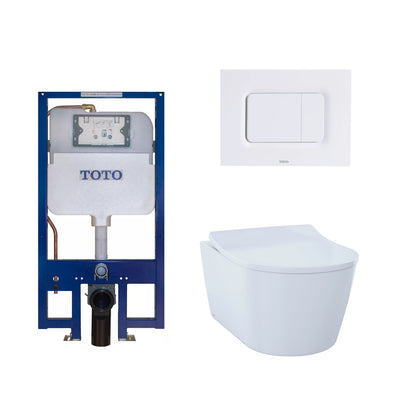 TOTO RP Compact Wall Hung Toilet & In-wall Tank System 1.28/0.9 GPF - Golzar Home