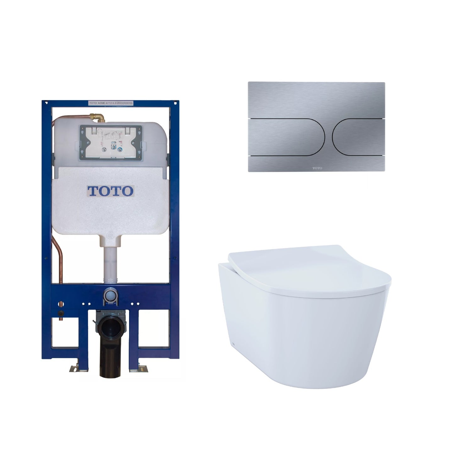 TOTO RP Compact Wall Hung Toilet & In-wall Tank System 1.28/0.9 GPF - Golzar Home