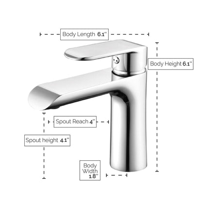 Melnick Single-Hole Bathroom Faucet by VISENTIN