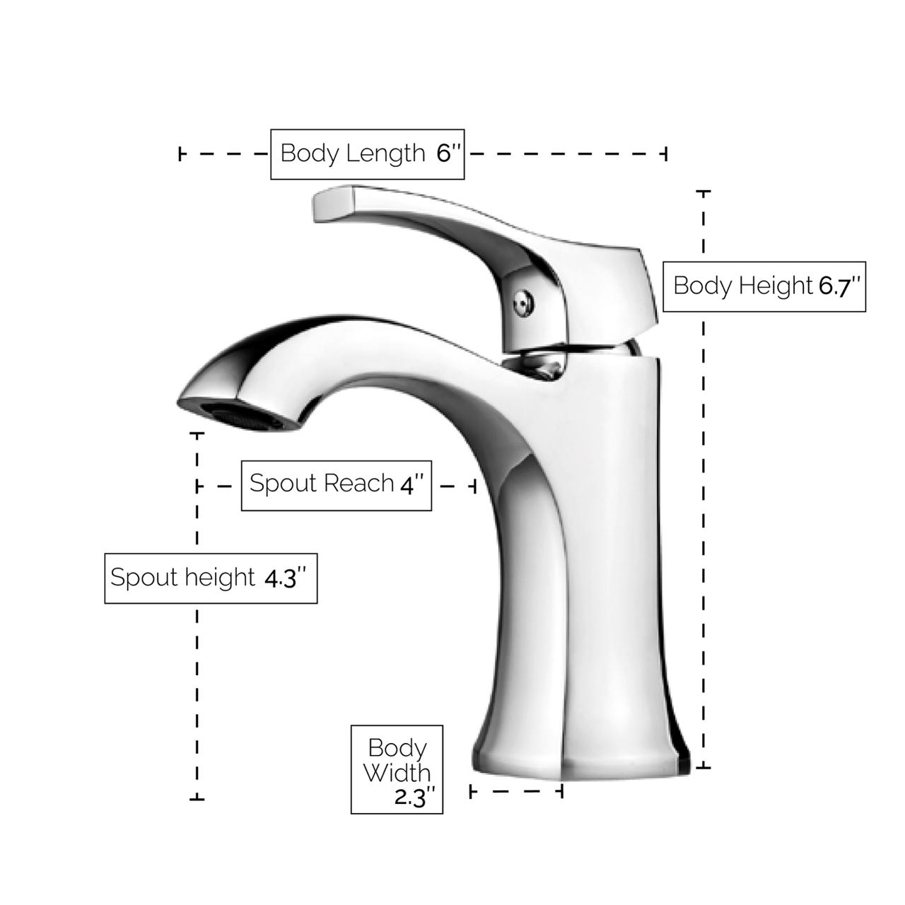 Victoria Single-Hole Bathroom Faucet by VISENTIN