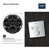 Grohe Triple Function Thermostatic Valve Trim