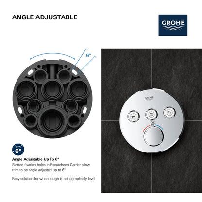 Grohe Triple Function Thermostatic Valve Trim