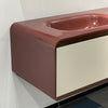 Lucelle Master High Gloss Creamy Apricot Beige Double Sink Bathroom Vanity - Godi