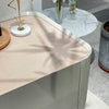Lucelle High Gloss Creamy Apricot Beige Single Sink Bathroom Vanity - Godi