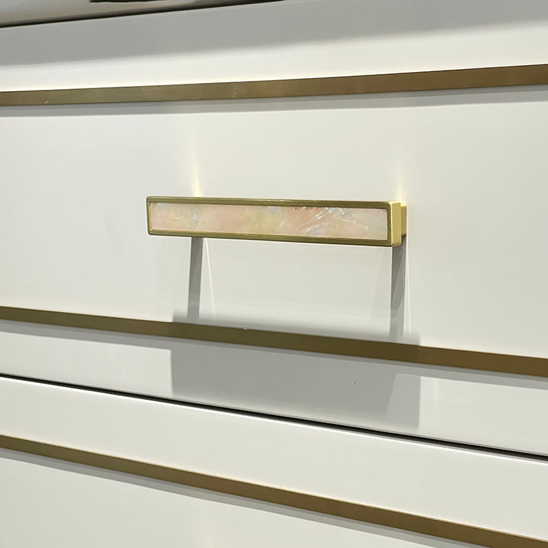 Château Luxury Double Sink Floating Vanity – Titanium Gold + Creamy Apricot Beige with Natural Marble Top