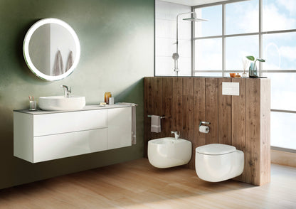 Roca Vitreous china wall-hung Rimless toilet